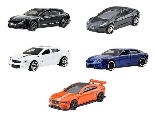 Carrinho Hot Wheels Set C/5 - Edição Sedans De Luxo Mattel